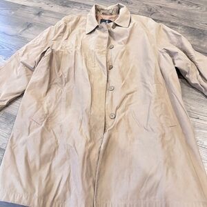 London Fog Classic Beige Trench Coat lined trench coat 2xl